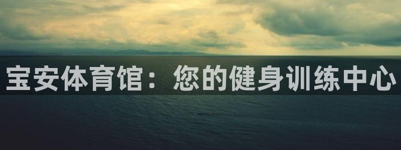 耀世登场：宝安体育馆：您的健身训练中心